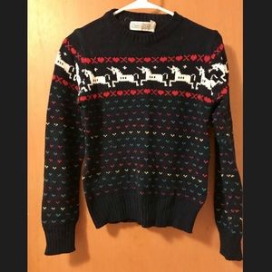 Unicorn and Heart sweater